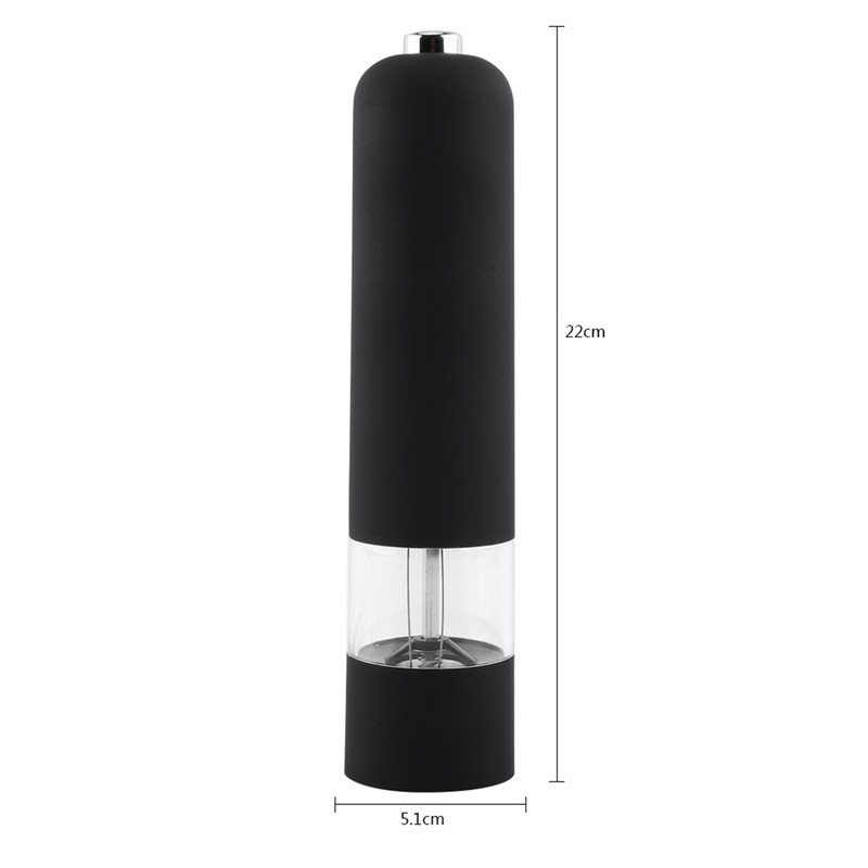 Fashion Black Electric Pepper Herb Mill Salt Spice Grinder Muller