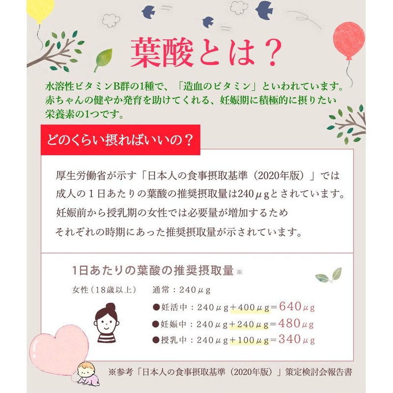 【管理栄養士・薬剤師監修の葉酸サプリ】 葉酸900μg配合 野口医学研究所 葉酸＆鉄＆カルシウム＋乳酸菌 葉酸900μg 90粒（約30日分）