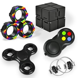 5 piezas de juguetes para inquietos para adultos, juguetes imprescindibles para el aula, paquete sensorial para autismo, cubo de juguetes para inquietos, tesoro especial, herramienta de premio, alivio