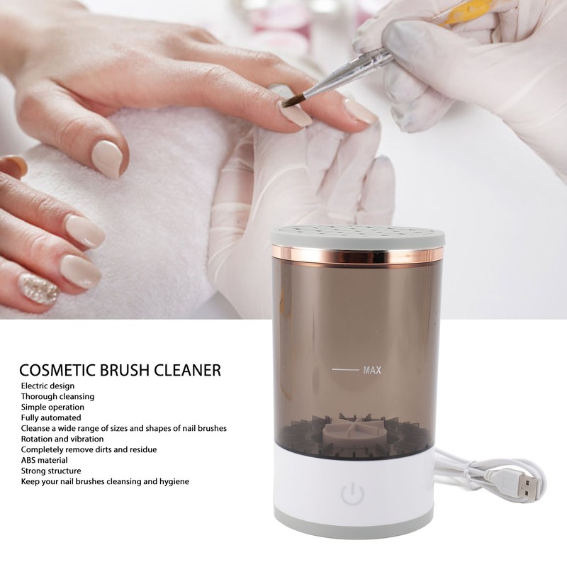Electric Makeup Brush Cleaner Rotating Vibrating Cosmetic Brush Cleaner Cup