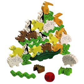 HABA Animal Upon Animal - Classic Wooden Stacking Game Fun for The Whole Family (Made in Germany), 4 years & up