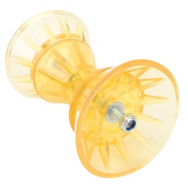 4 Inch Boat Roller Assembly, Bow Roller with Spoke, Fits 1/2 Inch Shaft, PU, Absorbs Road Shock, Prevents Damage for Trailer, Boat, Yacht, Suitable for 4 Inch Bow Roller and 1/2