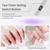 Handheld Uv Light for Nails, USB Rechargeable LED Nail Lamp,