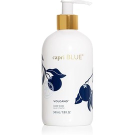 Capri Blue Hand Wash Soap – Flora Edit Collection – Cleansing Liquid Hand Soap Infused with Plant-Based Glycerin – Skin Care – Notes of Juicy Tropical Fruits & Sugared Citrus (Volcano, 11.8 fl oz)