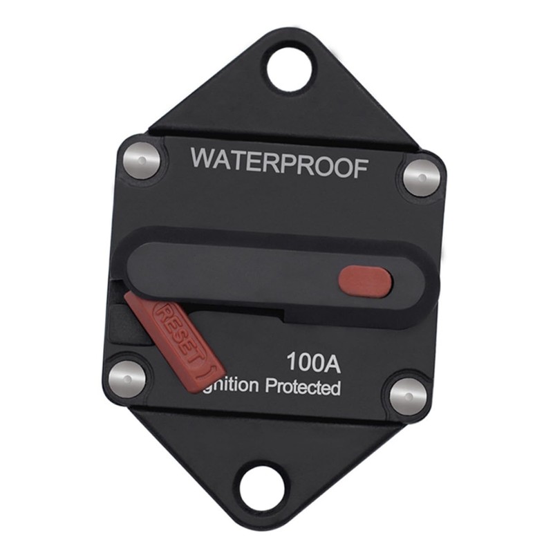 Beatifufu 12-24v Car Circuit Breaker Waterproof 100a Fuse Reset Breaker