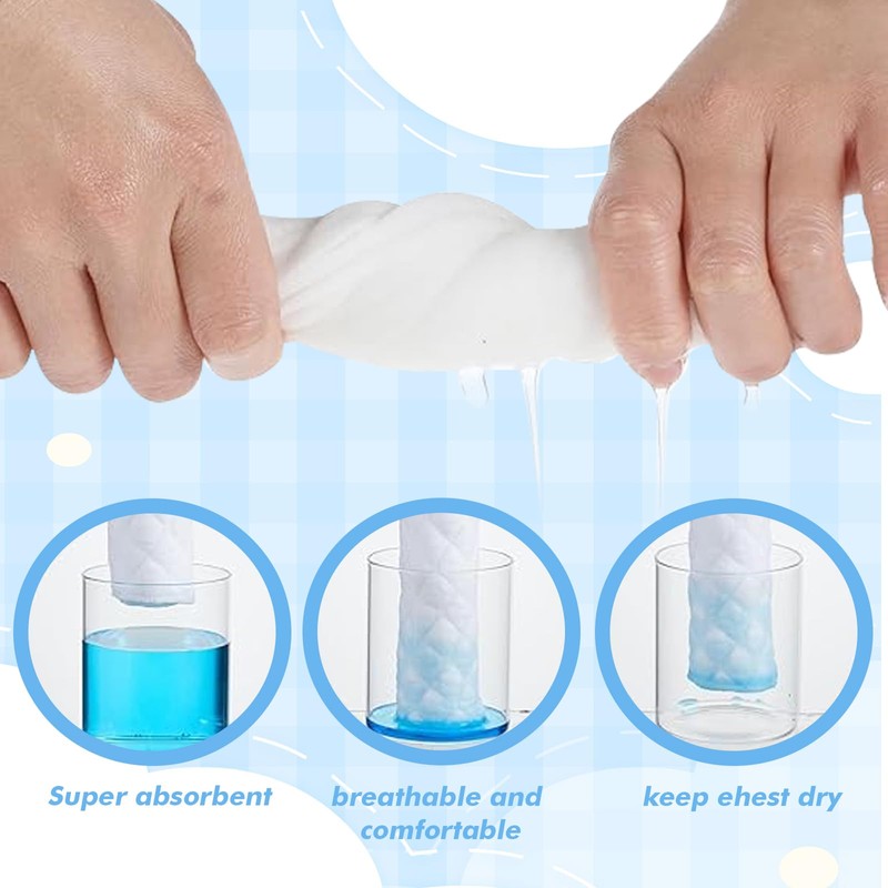 LEKEFETO 30 Pads Against Sweat 18 x 3 Inches, Bra