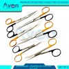 Avon Surgical 6pcs Premium Operating Scissors, 4.5in & 5.5in, Black