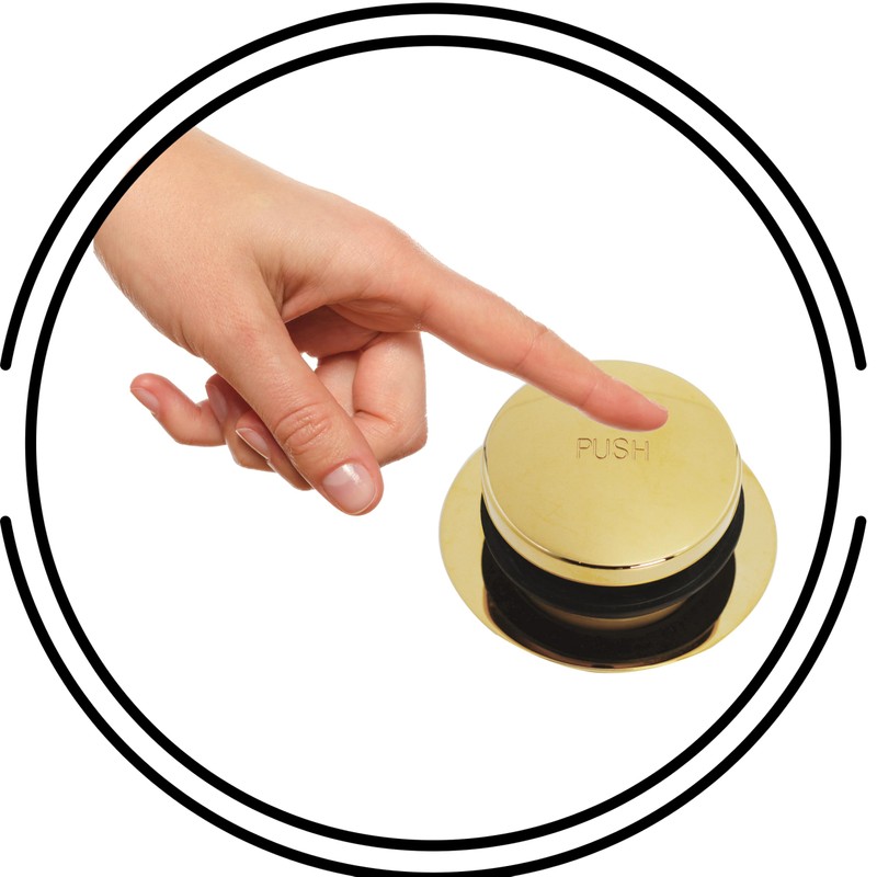Westbrass Tip-Toe Sch. 40 ABS Bath Waste with Two-Hole Elbow,