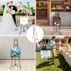 Black Easel Stand for Sign, Adjustable Display Easel Stand with