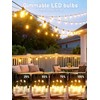 Jerritte 100FT LED Outdoor String Lights with 30 Edison Shatterproof