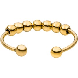 Purelei® Shade Anxiety Ring - Waterproof Women's Ring Made of Durable Stainless Steel - Adjustable Rings from Size 50 to 66 - Fashion Jewellery for Your Individual Look, Gemstone