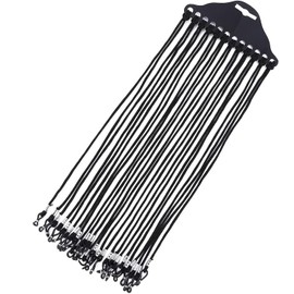 BLeezm 12 Stücke Brillenband Schwarz, Brillenbänder Damen, Sonnenbrille Schnur, Sonnenbrille Damen mit Kette, Brillenkette Schwarz, Verstellbar Sonnenbrillen Kette Brillenschnur