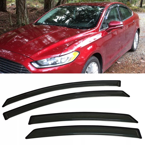 Unbranded Set of Window Visors Rain Guards Wind Deflector Fit