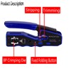 RJ45 Crimp Tool Kit Ethernet Crimping Tool Wire Crimper Stripper