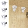 50pcs 3/16 Inch Shelf Support Pegs,Clear Plastic 5mm Shelf Pins,Shelf