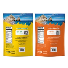 BAJA BEEF Jerky Snack Packs - Beef Jerky Variety Pack, Beef Jerky Gifts for Men, Beef Jerky Sampler, High Protein Craft Jerky Assortment, Gluten Free - Sweet Orange & Salsa Fresca, 2.5 Oz (4 Pack)