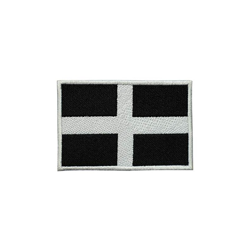 LUQI Cornwall County Flag Logo Iron On Sew On Embroidered