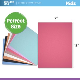 Construction Paper (50 Sheets), Construction Paper Bulk, 9 x 12 Construction Paper, Construction Paper for Kids, Color Art Paper, Assorted Colors, 50 Sheets Per Pack, (1 Pack)