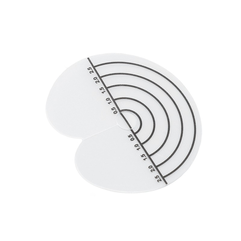 100Pcs Hair Heat Shield Guards with Scale Single Hole PVC