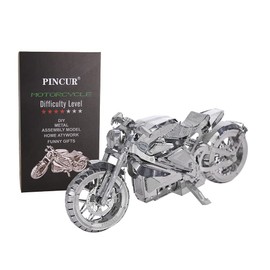 PINCUR 3D Metal Puzzle for Adults Teenagers Age 14+ Motorcycle Model Assembly Teenagers Toys (JSPT001)