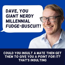 That’s Insulting - Funny Insult-Generator Party Game for Adults - Make Up Funny Insults With Your Cards and Go Against Friends & Family for Laughs - 4+ Player Travel Sized Card Game (18+)