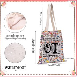 PXTIDY Occupational Therapy Tote Bag OT Gift Occupational Therapist Gift OT Assistant Gift OT Graduation Gifts OT Thank You Gift