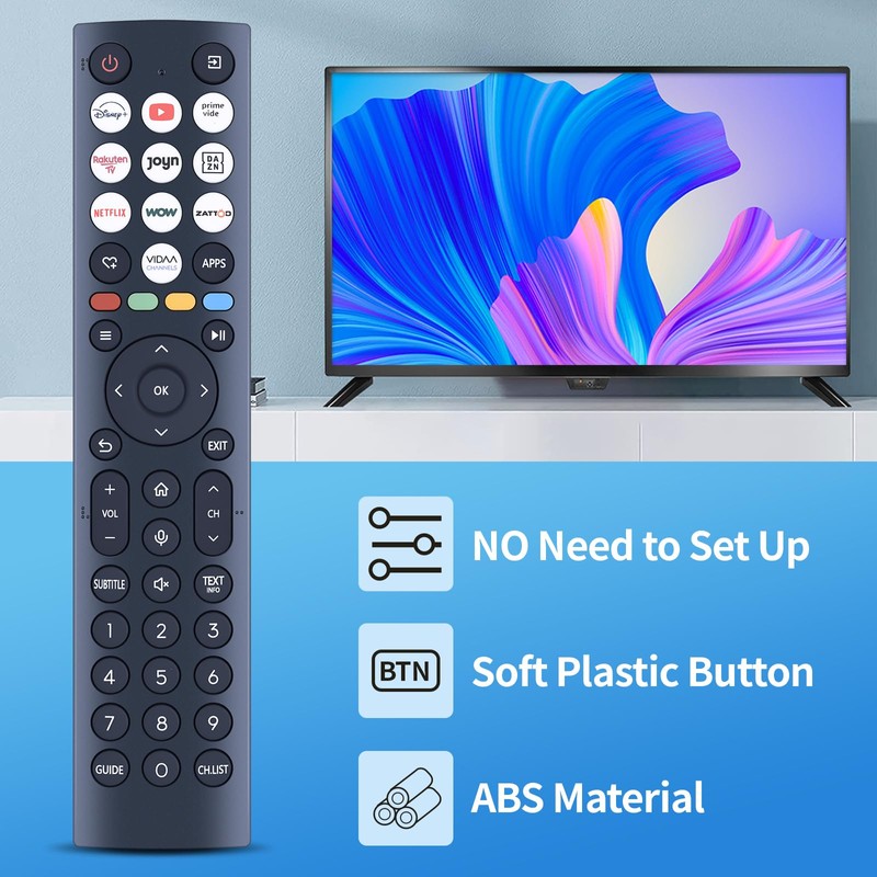 MOVHEIYL ERF2AD36H Replacement Voice Remote Control for Hisense 4K UHD
