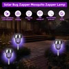 4 Pack 2025 Solar Bug Zapper Outdoor Waterproof, Mosquito Repellent