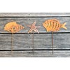 LB H&F Set of 3 Garden Stakes, Maritime Decorative Garden