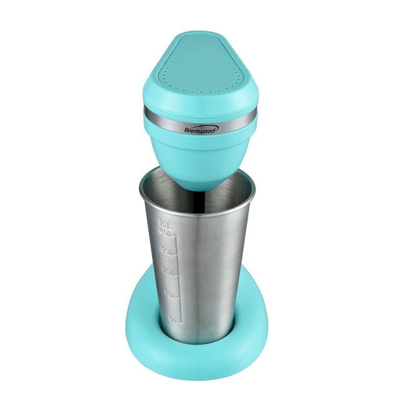 Brentwood Classic Milkshake Maker, 15 oz, Turquoise,SM-1200B
