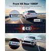 REDTIGER REDTIGER 4K Dash Cam Front and Rear, Touch Screen