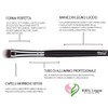 MSQ Eye Brush Set Rose Gold 4pcs Eyeshadow Set, Eyebrow