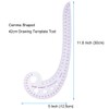 OKDEALS French Curve Ruler Sewing, Comma Shaped 42cm Drawing Template