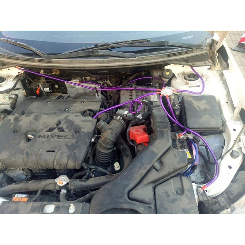 Engine Earthing Wire Kit (Purple)