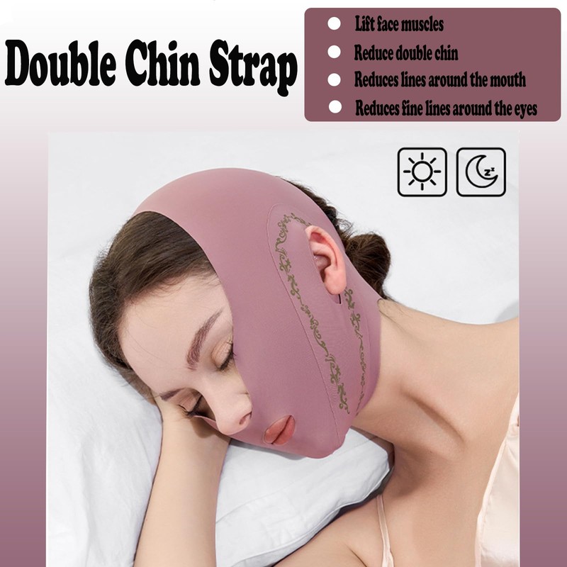 Chin Strap for Women, Full Wrap Face Strap,Adjustable V Line