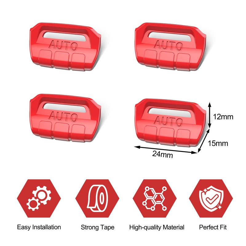 DIAMOOKY 4PCS Upgraded Window Switch Button Cover Compatible with Jeep