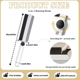 2pcs Crevice Cleaning Brushes for Household Use, Hard Bristle Crevice Cleaning Brush, Gap Cleaning Tool for Tight Spaces (Pearl white)