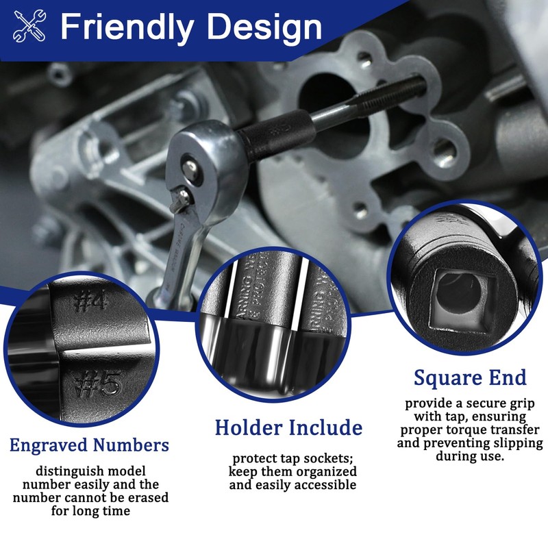 70500 Tap Socket Set Use with 1/4" & 3/8" Drive,
