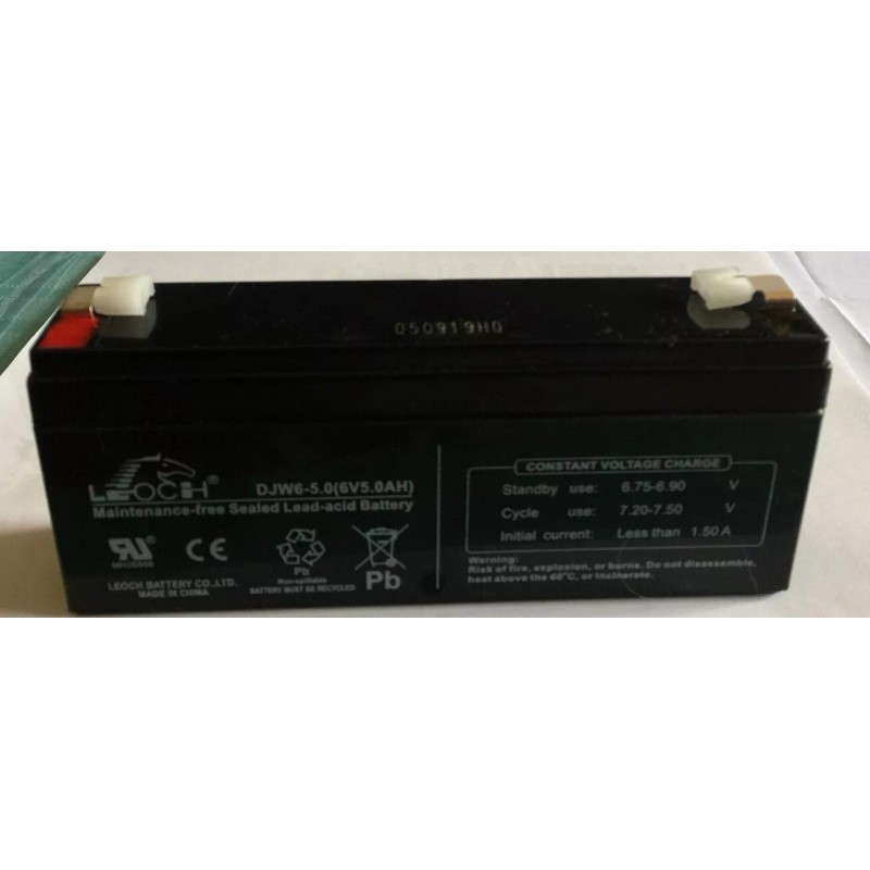 Leoch DJW6-5.0 (6 VOLT 5.0 AH) SLA BATTERY