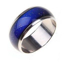 Blinkee One Classic Seventies Mood Ring Size 5 with 1 Free E Mood Ring | Rainbow | Understand and Express your Feelings