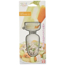 Shimomura Industry FVS-602 Full Veggie Smile Stainless Steel Peeler, Dishwasher Safe
