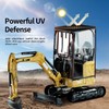 Upgraded Mini Excavator Cover, Waterproof Small Excavator Cover, Clear Enclosure