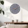 Mosewa Wall Clock Silent Non Ticking Decorative for Kitchen Bedroom