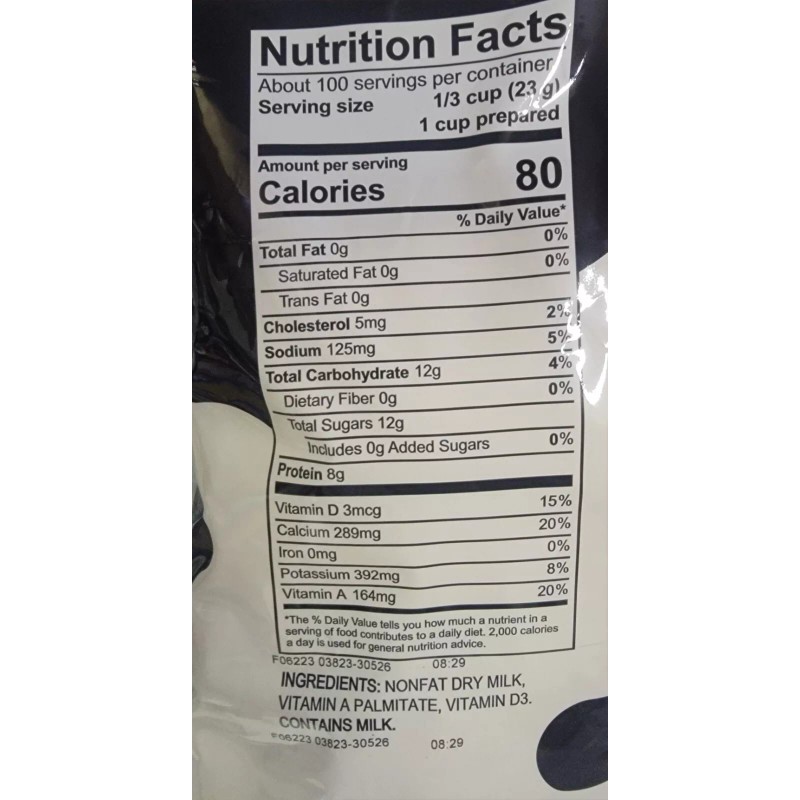 Franklin Farms East 5 Pounds LBS Powder Instant Nonfat Dry
