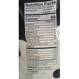 Franklin Farms East 5 Pounds LBS Powder Instant Nonfat Dry Cow Milk BULK MRE FRANKLIN FARMS EAST