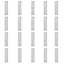 GUNGY Compression Spring Stainless Steel Spring Compression Springs 15 mm Wire Diameter 0.4 mm Outer Diameter 4 mm Length 15 mm Maximum Spring Force 0.3 kg Pack of 20