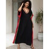 Kaftan Dresses for Women V-Neck Print Swimsuit Cover Up Plus