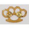 Knuckles Jacket Vest Biker Pin (2.0 X 1.25 inch -