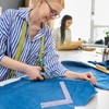 TIESOME 2 Pieces L-Square Rule Clear Sewing Ruler, Plastic Measure