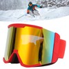 Adult Ski Goggles Double Layer Anti Fog Large Field Cylindrical
